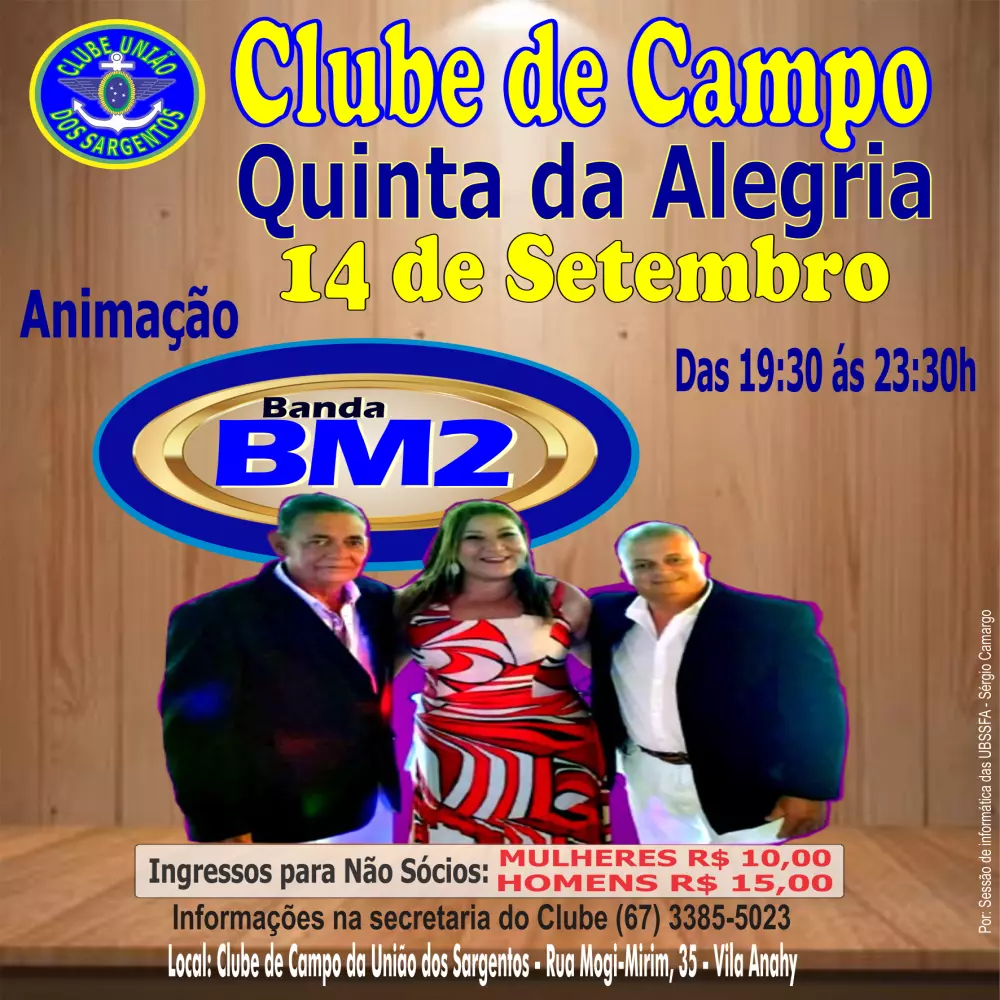 Quinta da Alegria no Clube de Campo 14/09/2023